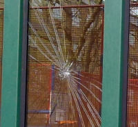 Broken Window on the Main Entrance of Goldthorpe